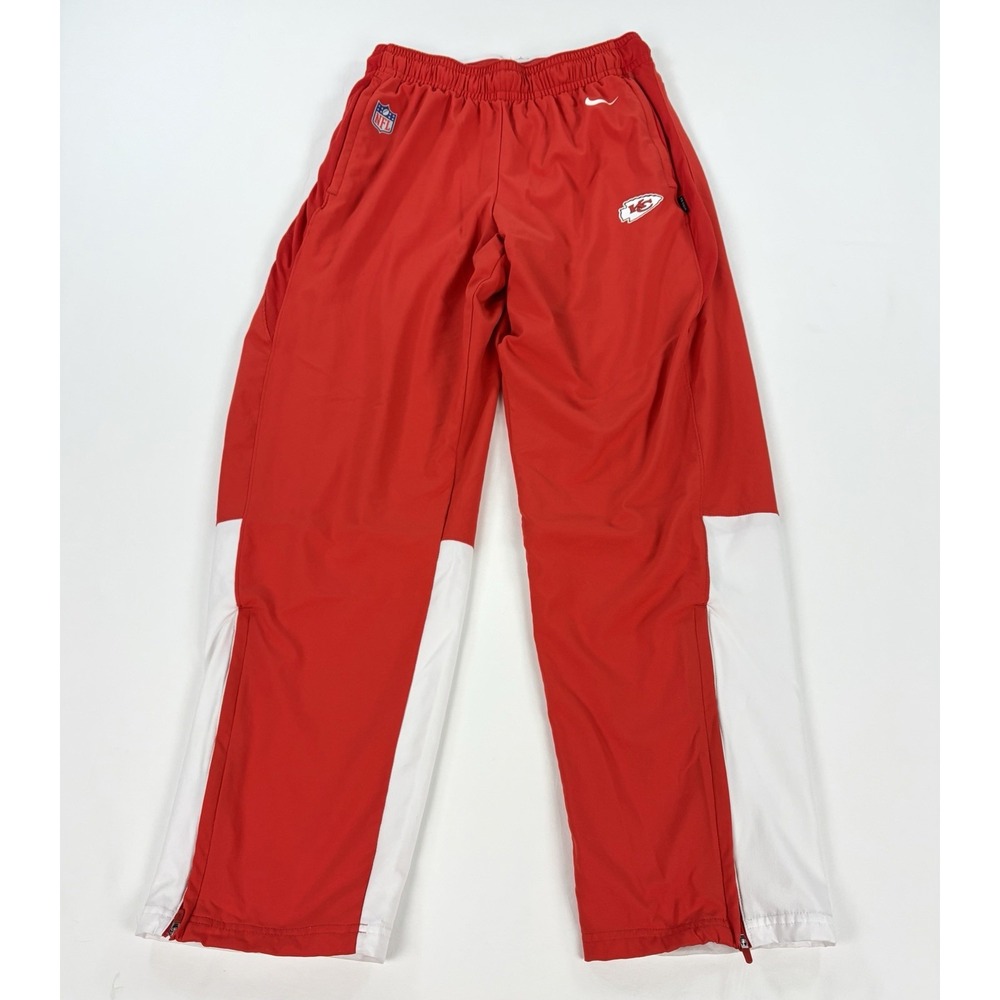 Nike NFL Kansas City Chiefs On-Field Sideline Warm Up Pants Red White Men's L